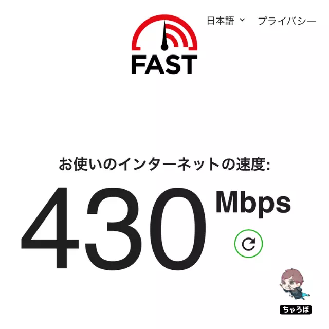 WiMAXのコンディションが良いときの通信速度｜430Mbps